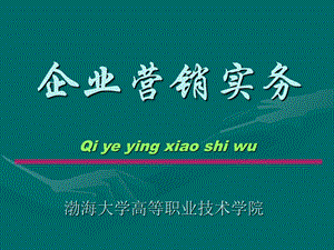 《企业营销实务》PPT课件.ppt