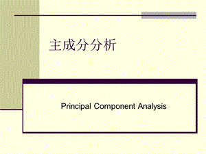 《主成分分析杨》PPT课件.ppt