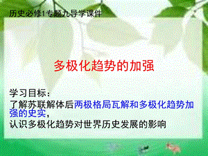 《多极化趋势加》PPT课件.ppt