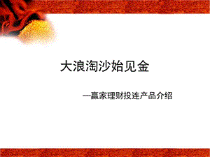 《大浪淘沙始见金》PPT课件.ppt