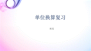 《单位换算复习》PPT课件.ppt