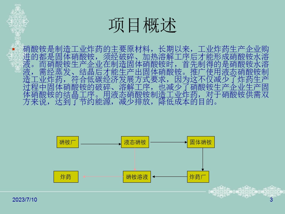 液态硝铵项目前期调研报告.ppt_第3页