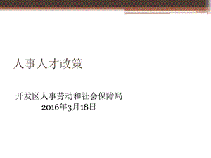 《人事人才政策》PPT课件.ppt