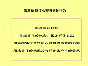 组织行为学4810群体1群体特征.ppt