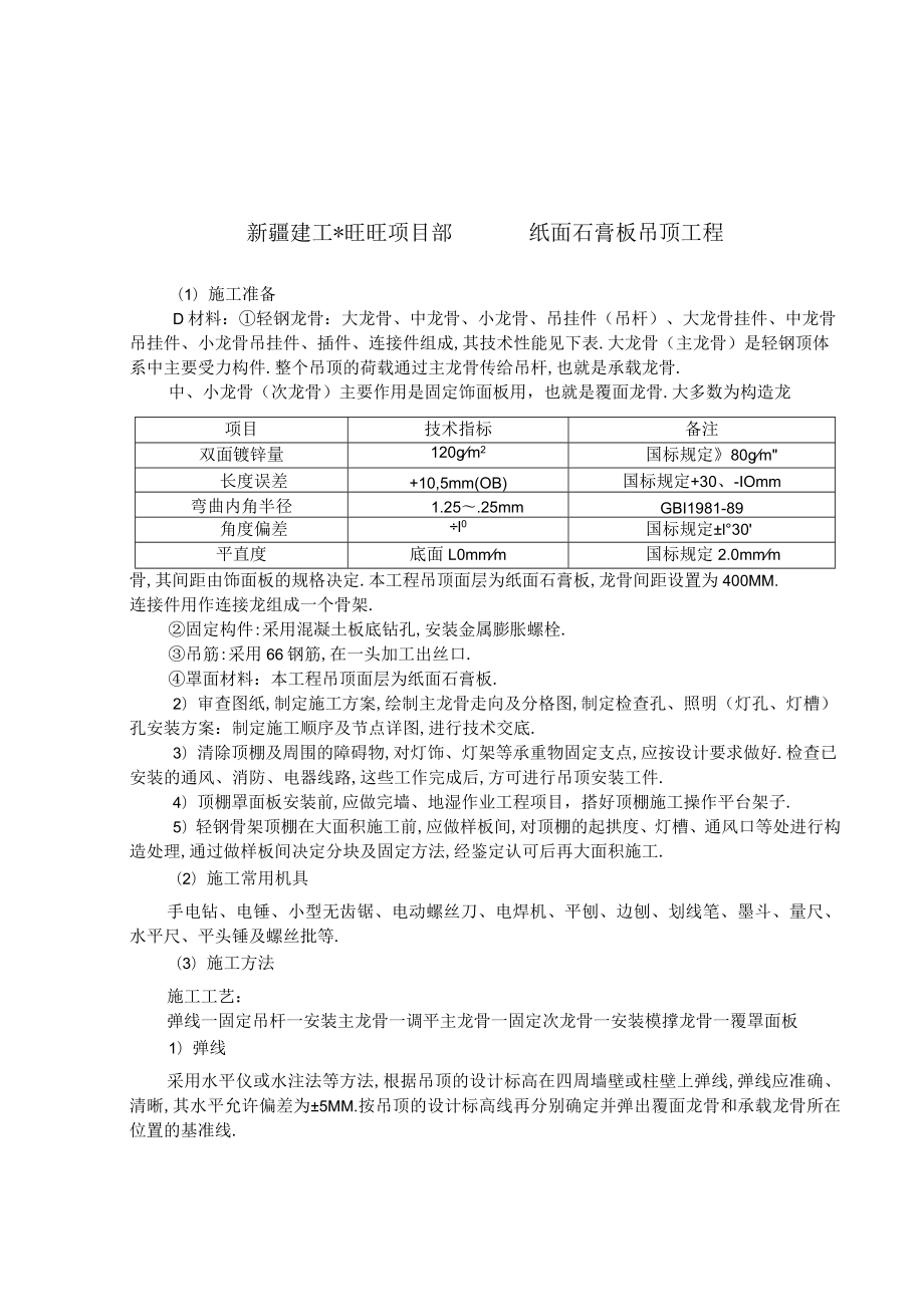 吊项技术交底工程文档范本.docx_第1页