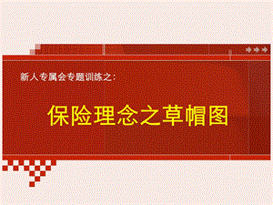 新人专属会保险理念块草帽图5.ppt