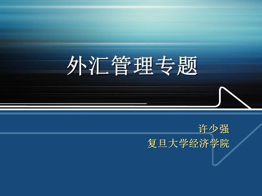 《外汇管理专题》PPT课件.ppt_第1页