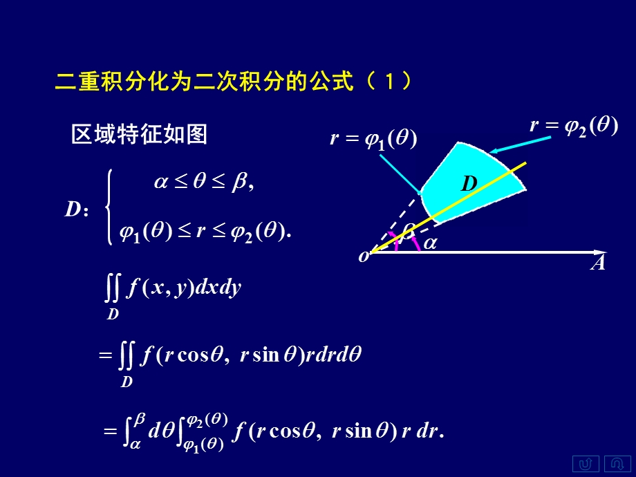 一利用极坐标系计算二重积分二小结.ppt_第3页