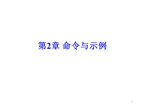 《命令与示例》PPT课件.ppt