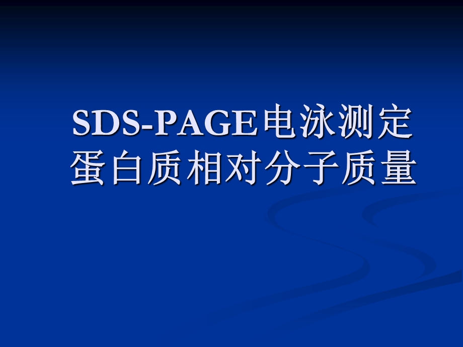 《SDSPAGE电泳测定》PPT课件.ppt_第1页