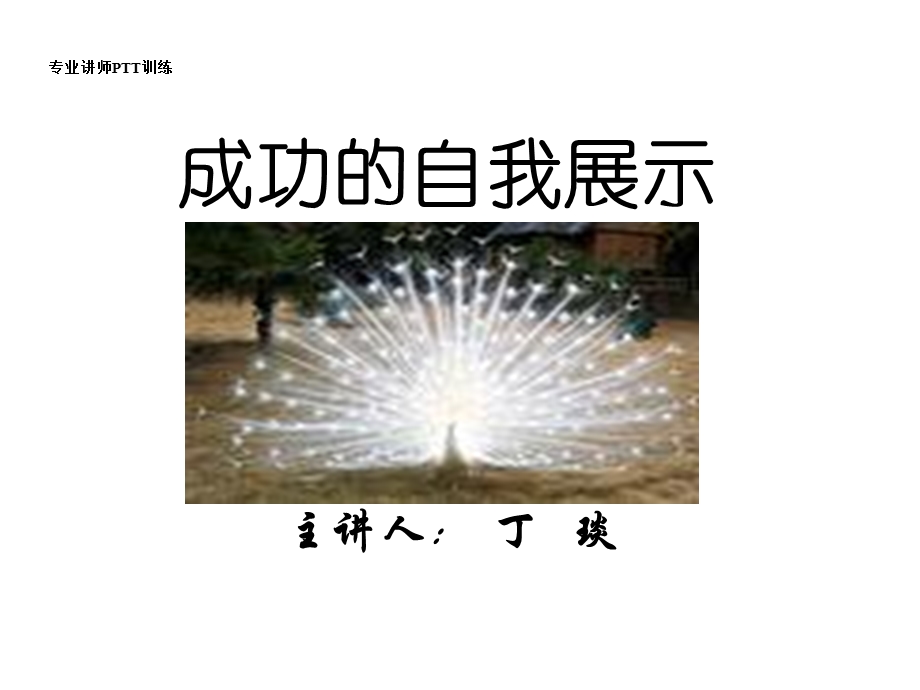 《成功的自我展》PPT课件.ppt_第1页