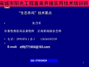 “生态养鸡”技术要点.ppt