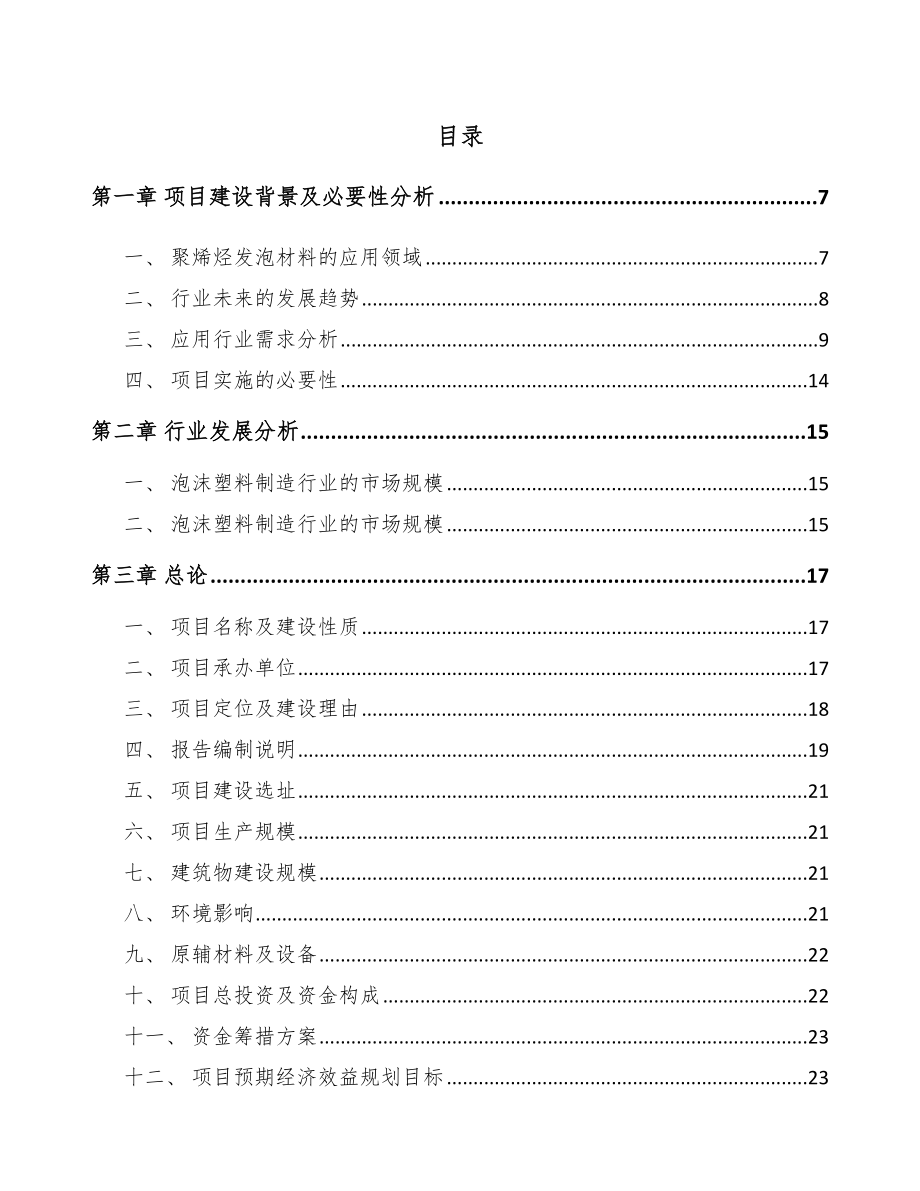 北京发泡材料项目可行性研究报告.docx_第1页