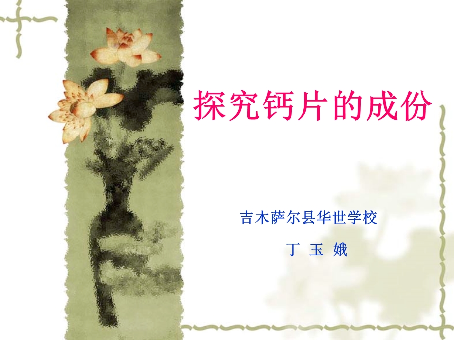 探究钙片的成份.ppt_第1页