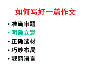 《作文点题训练》PPT课件.ppt