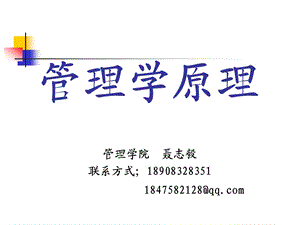 绪论(管理学原理).ppt