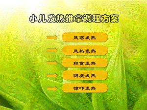 《发热推拿方案》PPT课件.ppt