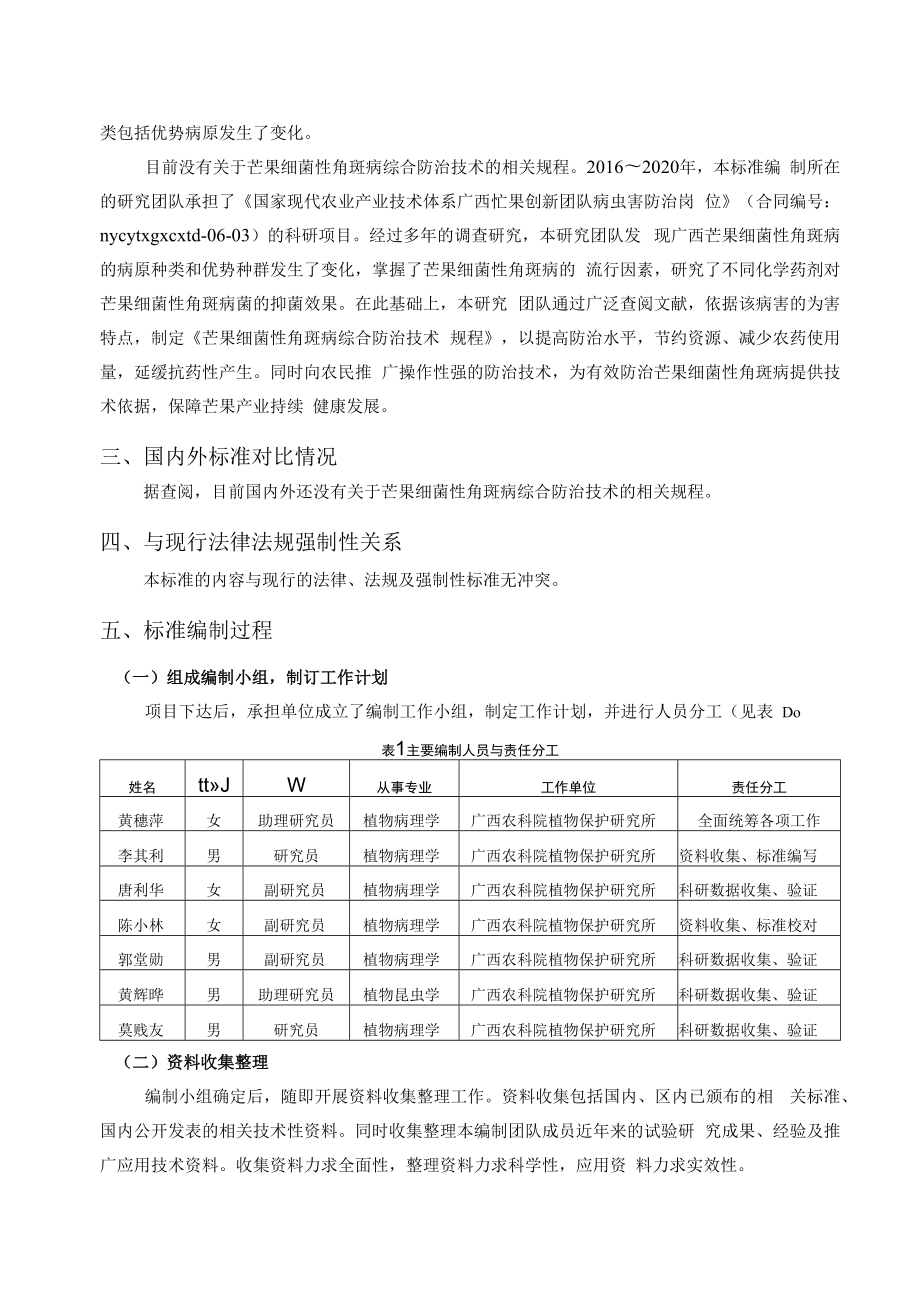 芒果细菌性角斑病综合防治技术规程（编制说明）.docx_第2页