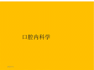 《口腔内科学》PPT课件.ppt