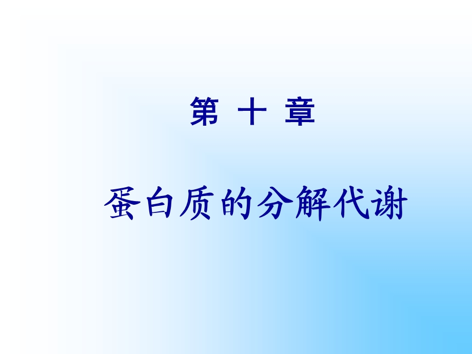 中药chapter10 Metabolism of Amino Acids.ppt_第1页