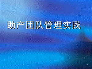 《助产团队管理实践》PPT课件.ppt