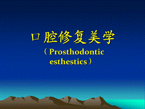 修复美学讲座.ppt