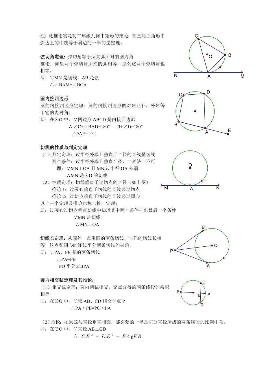 北师大版2020九年级数学：圆的知识点总结(史上最全的).doc_第3页