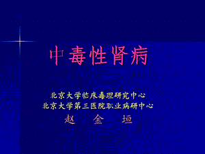 《中毒性肾病》PPT课件.ppt