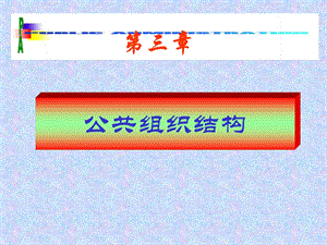 《公共组织结构》PPT课件.ppt