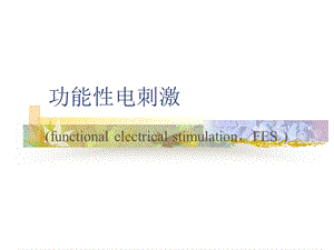 《功能性电刺激》PPT课件.ppt