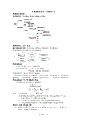 化学必修一总结汇总.doc