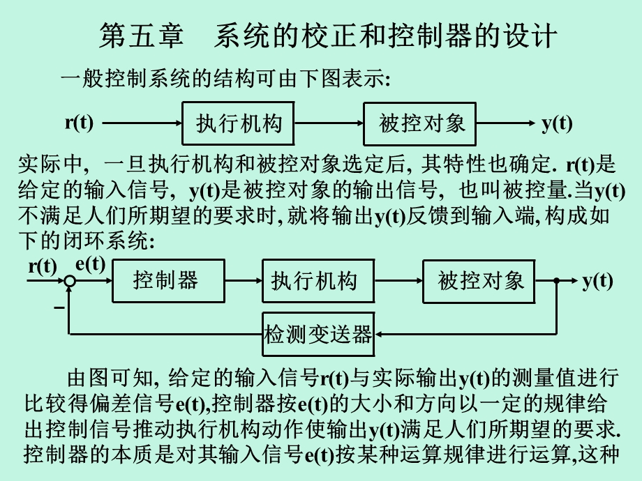 五章系统的校正和控制器的设计.ppt_第1页