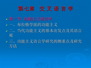 《交叉语言学》PPT课件.ppt