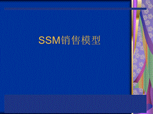 《SSM销售模型》PPT课件.ppt