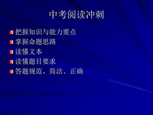 《中考阅读冲刺》PPT课件.ppt