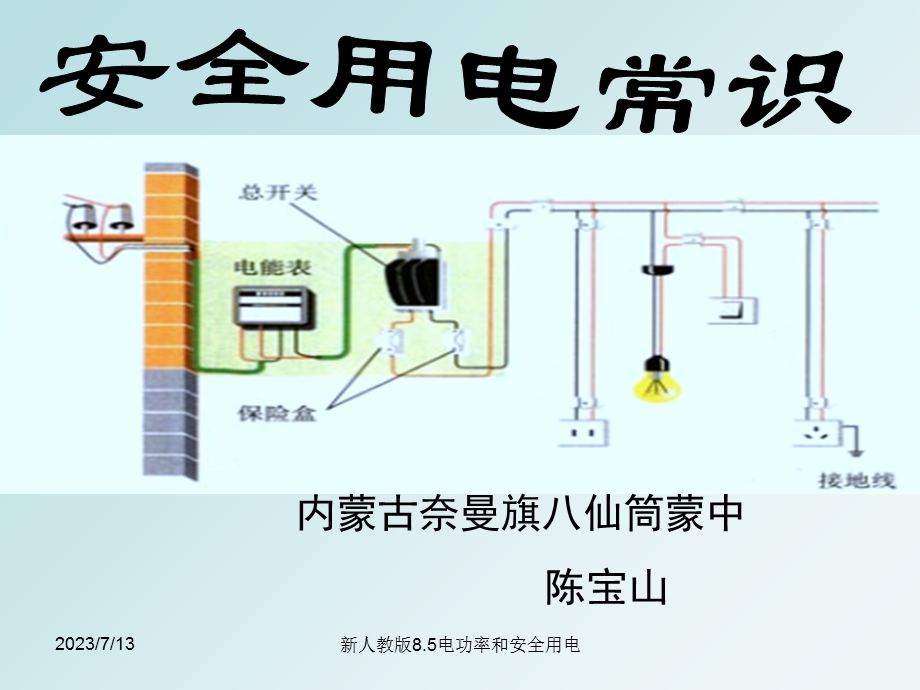 《安全用电常识初》PPT课件.ppt_第1页