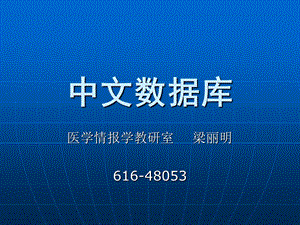 《中文数据库》PPT课件.ppt