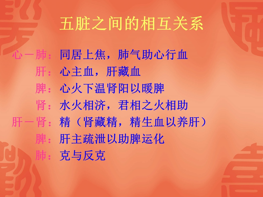 中医诊断学 第五章 脏腑辨证(六 脏腑兼证).ppt_第2页