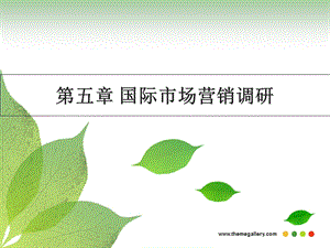 《国际市场调研》PPT课件.ppt