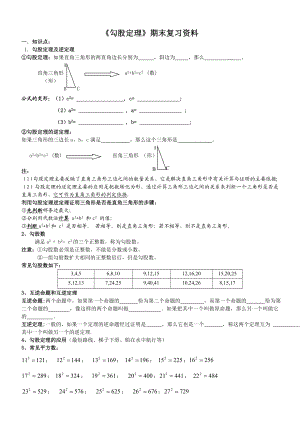 勾股定理复习资料.doc