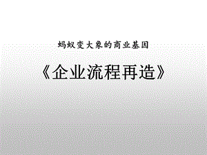 《企业流程再造》PPT课件.ppt