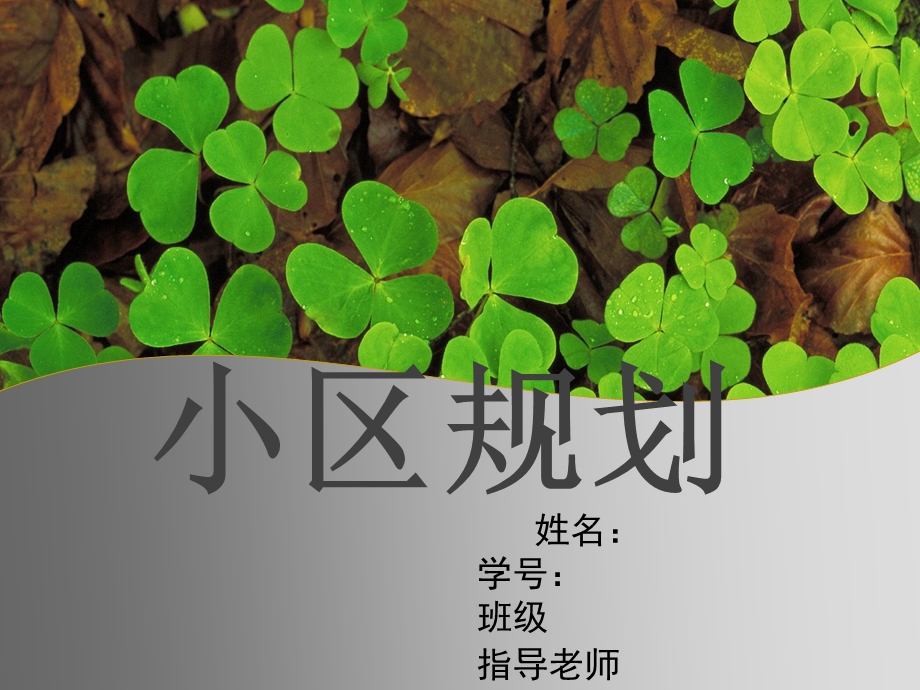 《小区规划》PPT课件.ppt_第1页