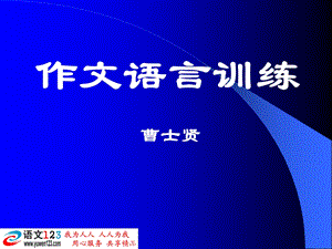 《作文语言训练》PPT课件.ppt