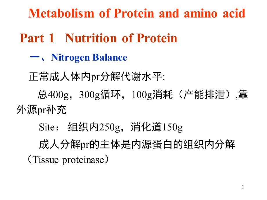 四川大学考研生化课件第11章 蛋和氨基酸.ppt_第1页