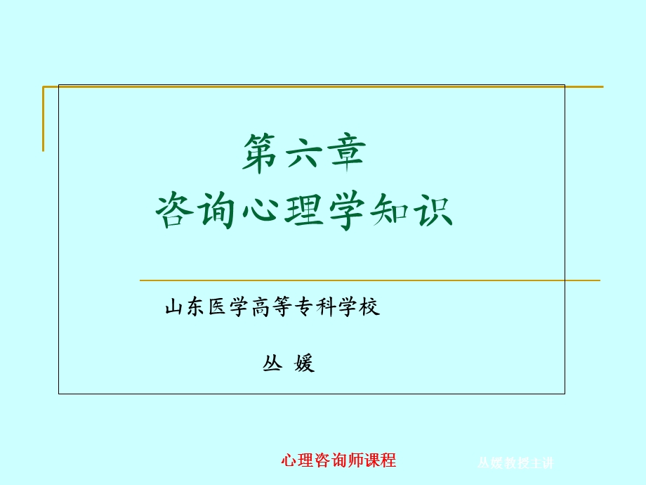 《心理咨询理论》PPT课件.ppt_第1页