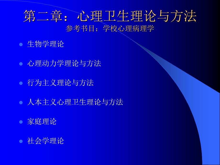 《心理卫生理论》PPT课件.ppt_第1页