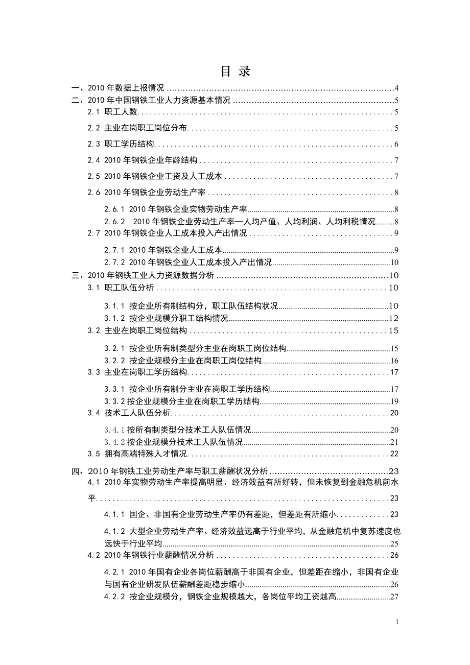 中国钢铁工业人力资源分析报告最终版 .doc_第1页