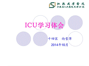 《icu学习体会》PPT课件.ppt