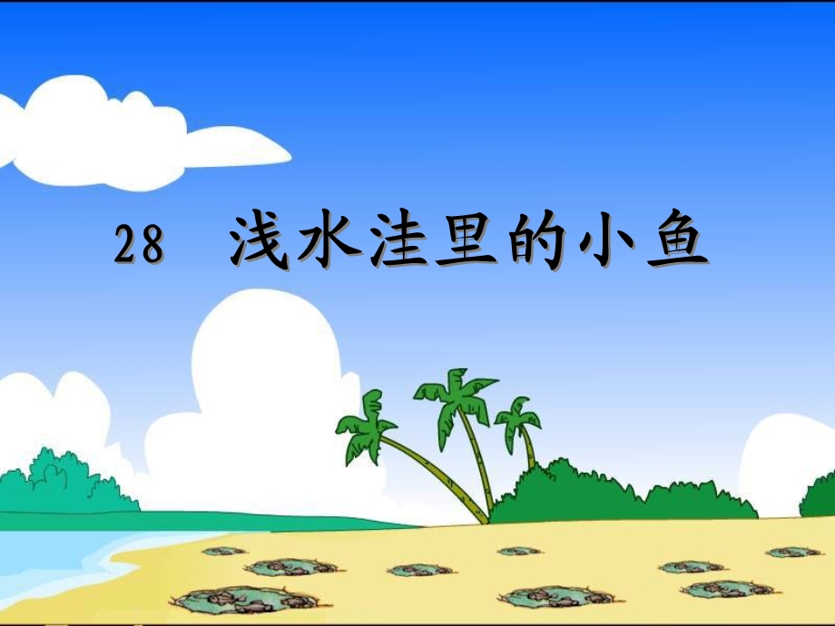 沪浅水洼里的小鱼.ppt_第1页