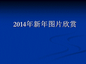 2014年元旦新年图片欣赏PPT模板.ppt